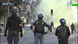 Слезоточивый газ и столкновения с полицией: как прошла 19-я акция протеста «жёлтых жилетов» (24.03.2019 15:21)