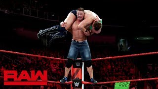 John Cena vs. The Miz - Loser Enters the Elimination Chamber First: Raw, Feb. 12, 2018 John Cena vs. The Miz - Loser Enters the Elimination Chamber First: Raw, Feb. 12, 2018