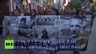В Ивано-Франковске провели марш в честь СС «Галичина»