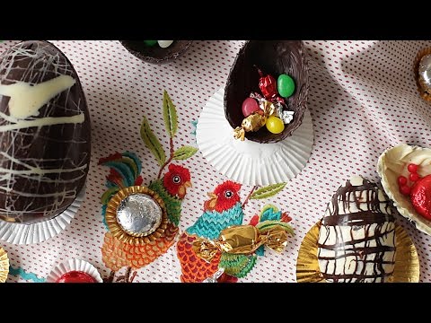 Как сделать большое шоколадное яйцо Как сделать большое шоколадное яйцо