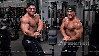 TRAILER: Bodybuilders Vlad Petric and Dominick Mutascio Train Arms 3 Weeks Out from NPC Nationals