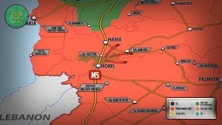 16 мая 2018. Военная обстановка в Сирии. Боевики покидают котел к северу от города Хомс.