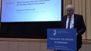 Жак Шеминад: Европа и новая парадигма мира