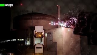 Во Франции активисты Гринпис запустили фейерверк на АЭС
