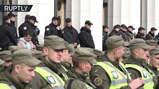 Сторонники Саакашвили устроили массовый митинг у стен Верховной рады