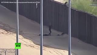 Два подростка пострадали при попытке перелезть через стену на границе США и Мексики