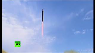 Видео запуска КНДР баллистической ракеты «Хвасон-12»