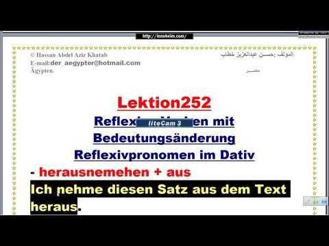 Lektion252 الأفعال-أفعال يتغير معناها عندما تنعكس-تعليم اللغة الألمانية
