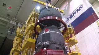 ТПК Союз МС-02. Стыковка с переходным отсеком.