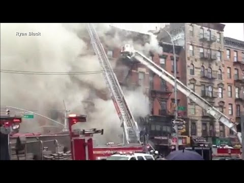 Dozens hurt in NYC building collapse