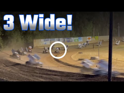 Tanner Holmes 9th to 2nd 360 Sprint Car A Main At Cottage Grove Speedway! - dirt track racing video image