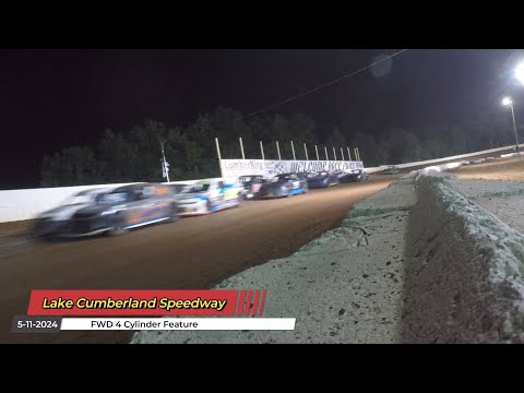 Lake Cumberland Speedway - FWD 4 Cylinder Feature - 5/11/2024 - dirt track racing video image