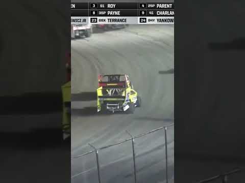 Tempers flared north of the border between Mat Williamson and Michael Parent. 👀 #STSS - dirt track racing video image