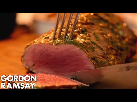 Rare Fillet of Beef with Salsa Verde & Truffled New Potatoes | Gordon Ramsay - UCIEv3lZ_tNXHzL3ox-_uUGQ