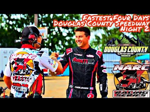 NARC KING OF THE WEST 410 SPRINT CAR | FASTEST FOUR DAYS 2023 | DOUGLAS COUNTY DIRT TRACK | NIGHT 2 - dirt track racing video image