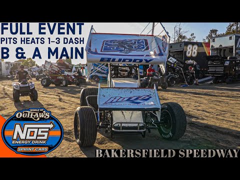 FULL EVENT | World Of Outlaws NOS Energy Drink Sprint Cars | Bakersfield Speedway | Sep 13th, 2024 - dirt track racing video image