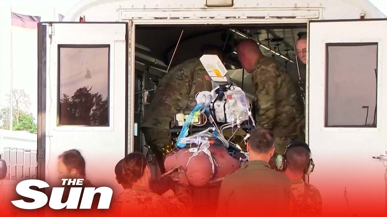 NATO demonstrates exercise for transporting injured victims