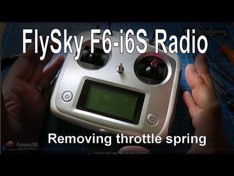 RC Quick Tips - FlySky FS-i6S radio - Removing the throttle spring - UCp1vASX-fg959vRc1xowqpw