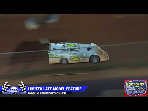 Limited Late Model Feature - Lancaster Motor Speedway 5/13/23 - dirt track racing video image