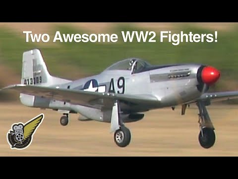 Two P-51 Mustang fighters - low and noisey - UC6odimYAtqsr0_7m8p2Dhiw