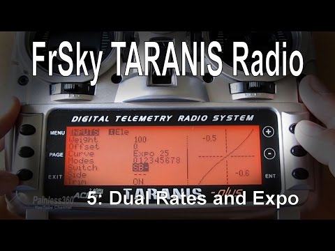 (5/12) FrSky TARANIS Radio – Dual Rates (D/R) and Expo (Exponential) setup - UCp1vASX-fg959vRc1xowqpw