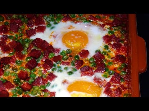 Una deliciosa receta de Huevos a la flamenca o huevos al plato, muy fácil. Loli Domínguez - UC5ONfXPjWgqElh0NZaRJ1tg