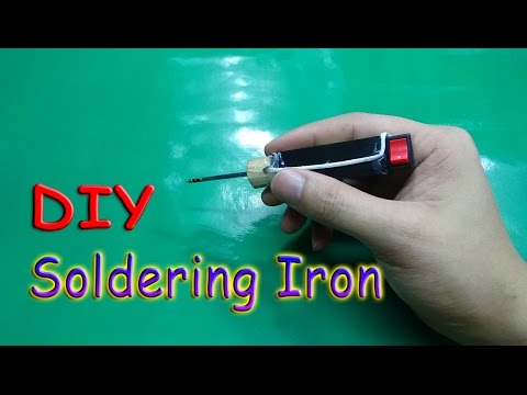 How To Make A MINI Battery Powered Soldering Iron Tool - UCFwdmgEXDNlEX8AzDYWXQEg