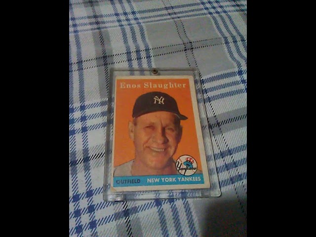 The Enos Slaughter Baseball Card is a Must Have for Collectors