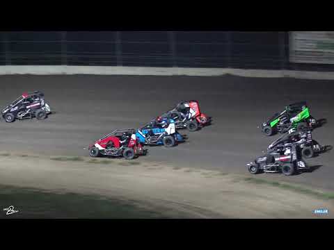 9.7.23 POWRi Outlaw Micro Sprint League KKM Challenge Night 1 Highlights - dirt track racing video image