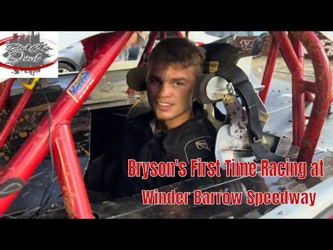 Bryson’s First Time Racing at Winder Barrow Speedway - dirt track racing video image