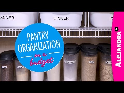 Pantry Organization on a Budget (Part 1 of 4 Dollar Store Organizing) - UCcvu0uB6SzugED_5FEC7Z0Q