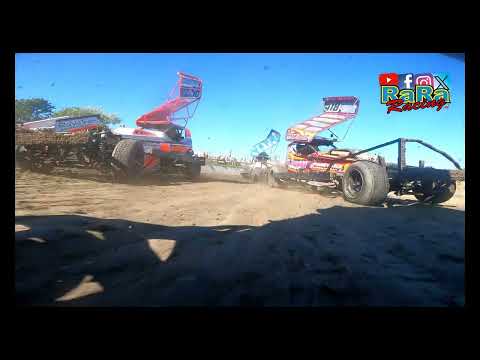 Onboard Brisca F1 Stockcar FRL79 Louw de Vries - Heat 1 - 8 september 2024 ACON Autocross RaRaRacing - dirt track racing video image