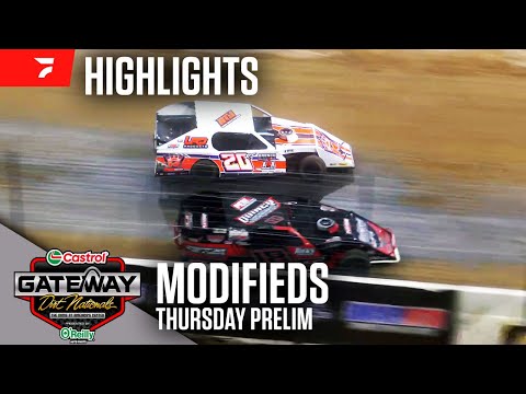 Thursday Modified Prelim | Castrol Gateway Dirt Nationals 12/5/24 | Highlights - dirt track racing video image