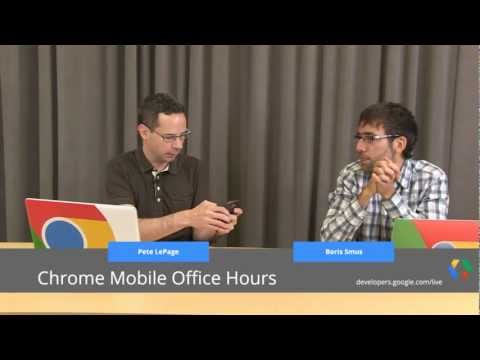 Mobile Chrome Office Hours: Tools for Mobile Web Development - UC_x5XG1OV2P6uZZ5FSM9Ttw