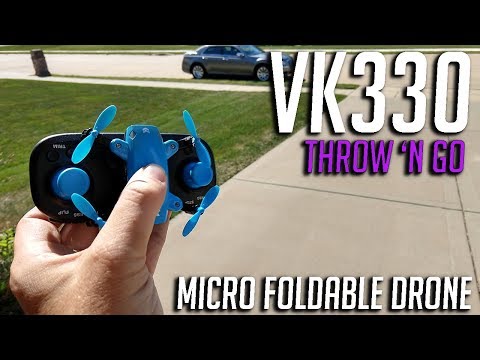 VIK VK330 Foldable Micro Drone with Throw 'n Go Full Review - UC-fU_-yuEwnVY7F-mVAfO6w