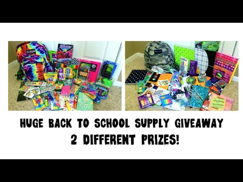 HUGE BACK TO SCHOOL SUPPLY GIVEAWAY - UCGwPbAQdGA3_88WBuGtg9tw