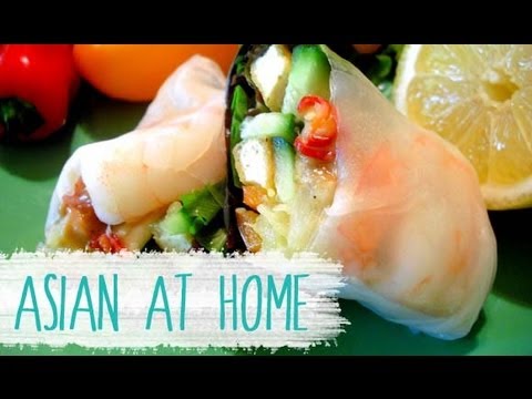 Asian at Home ::: Vietnamese Rolls ::: Fresh Spring Rolls ::: Summer Rolls - UCIvA9ZGeoR6CH2e0DZtvxzw