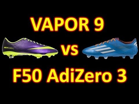 Nike Mercurial Vapor 9 VS Adidas F50 adizero miCoach 3 2014 - Comparison + Review - UCUU3lMXc6iDrQw4eZen8COQ