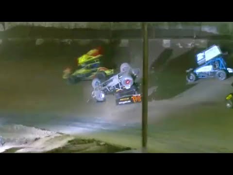 Chaotic Finish At Copper Classic | ASCS Sprint Cars at Arizona Speedway - dirt track racing video image