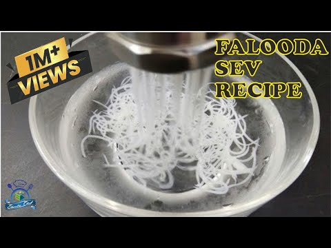 How To Make Falooda Sev (Only 1 Ingredient ) | Falooda Noodles Recipe | SHEEBA CHEF