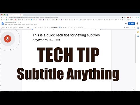 Tech Tip - Subtitle Any Computer Audio - UC8SRb1OrmX2xhb6eEBASHjg