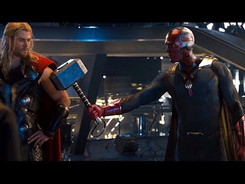 Avengers: Age of Ultron - Vision lifts Thor's Hammer (Scene) Movie CLIP HD - UClVbhSLxwws-KSsPKz135bw