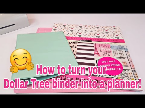 How to turn your Dollar Tree binder into a planner | Planning With Eli - UCVOSL9fg6N4w7EKLrltje6Q