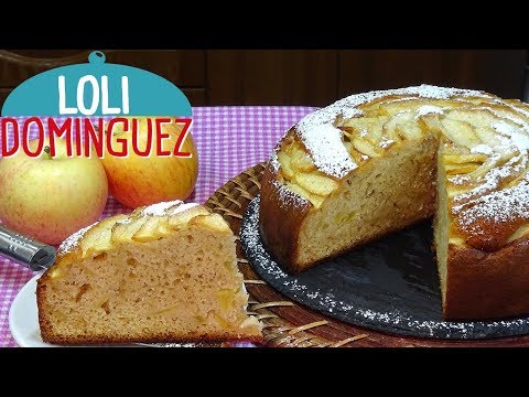 Bizcocho de nata y manzana súper jugoso y muy fácil. Recetas paso a paso, tutorial. Loli Domínguez - UC5ONfXPjWgqElh0NZaRJ1tg