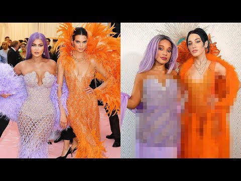 Recreating Kendall and Kylie's Met Gala Looks DIY Challenge - UCuVHOs0H5hvAHGr8O4yIBNQ