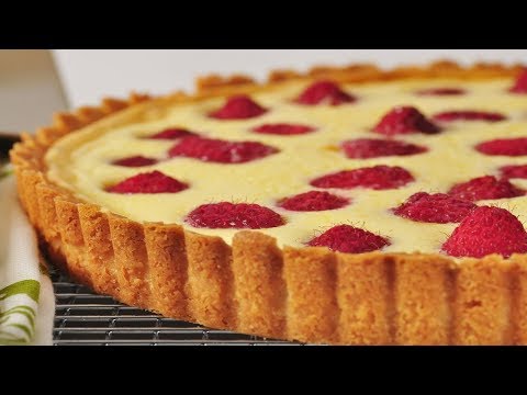 Raspberry Cream Cheese Tart Recipe Demonstration - Joyofbaking.com - UCFjd060Z3nTHv0UyO8M43mQ