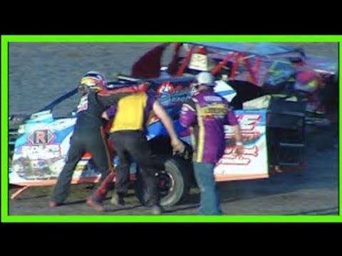 Tempers Flare Night 4 of 2021 IMCA NorCal Modified Speedweek - dirt track racing video image