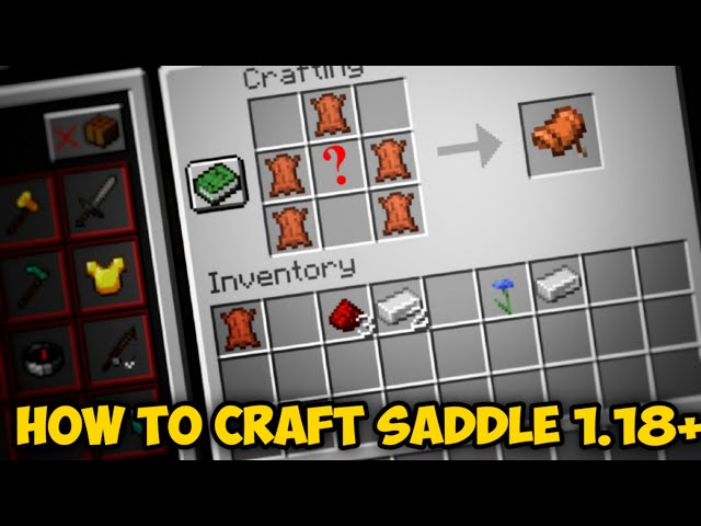 How to make Saddle in Minecraft
