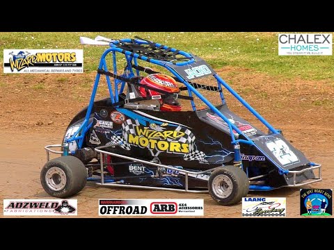 Junior Quarter Midgets Race 8#  Laang Speedway 13-10-2024 - dirt track racing video image