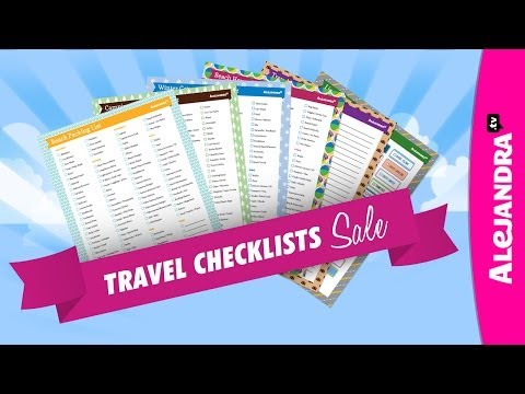 Travel Checklists for Getting Organized ☀ - UCcvu0uB6SzugED_5FEC7Z0Q